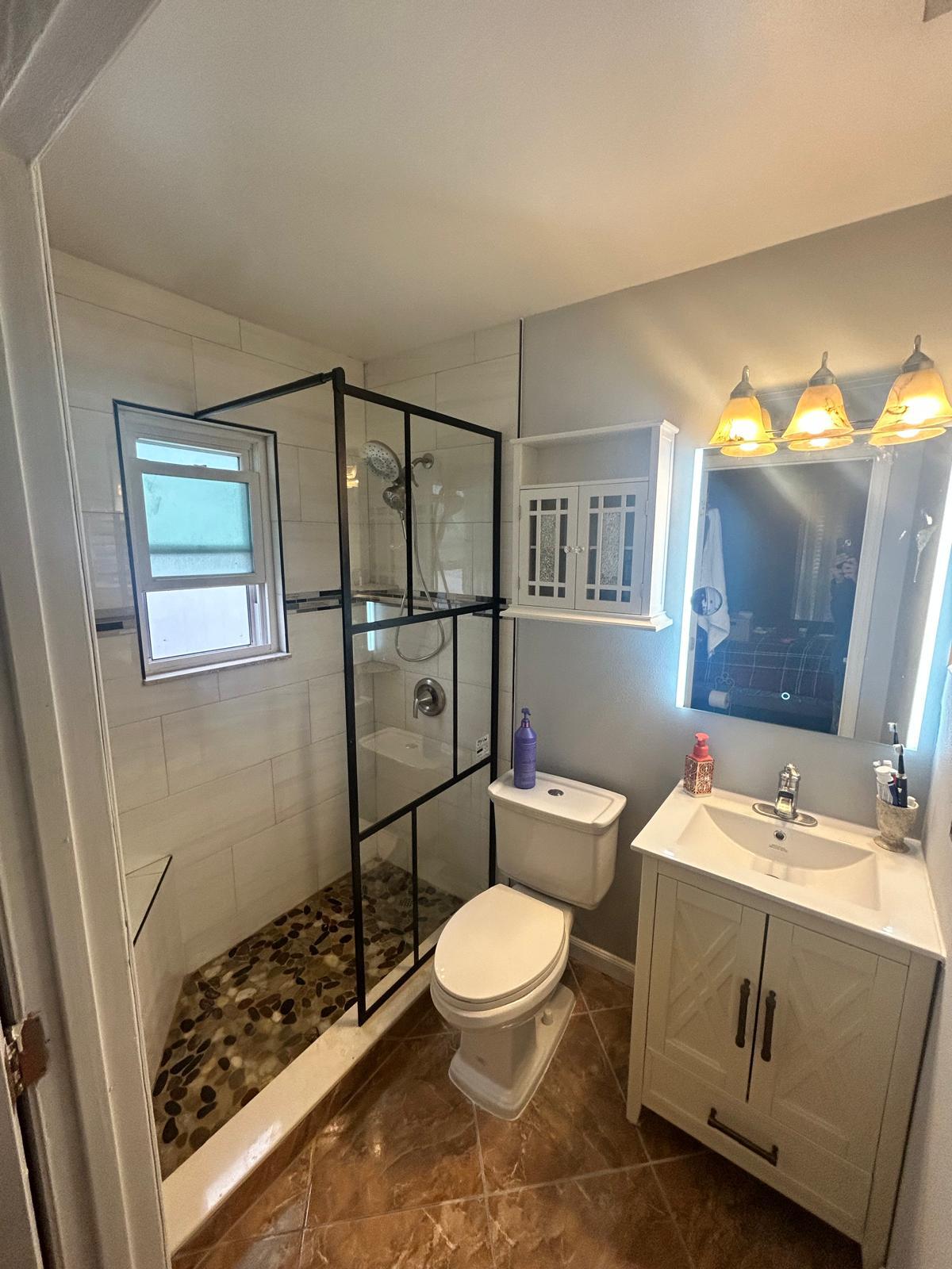 BATHROOM RENOVATION - BEFORE AND AFTER