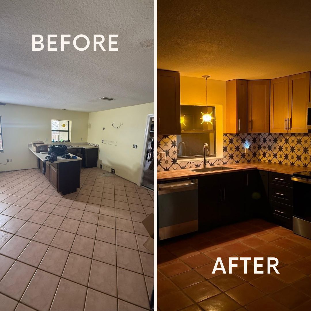 KITCHEN REMODEL - BEFORE AND AFTER